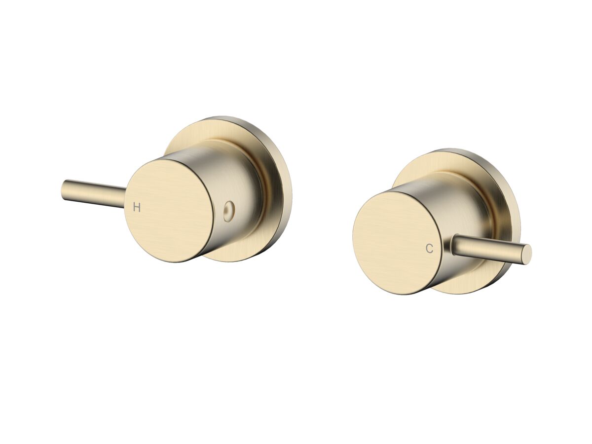 reece Mizu Drift Wall Top Assemblies Brushed Brass Lead Free