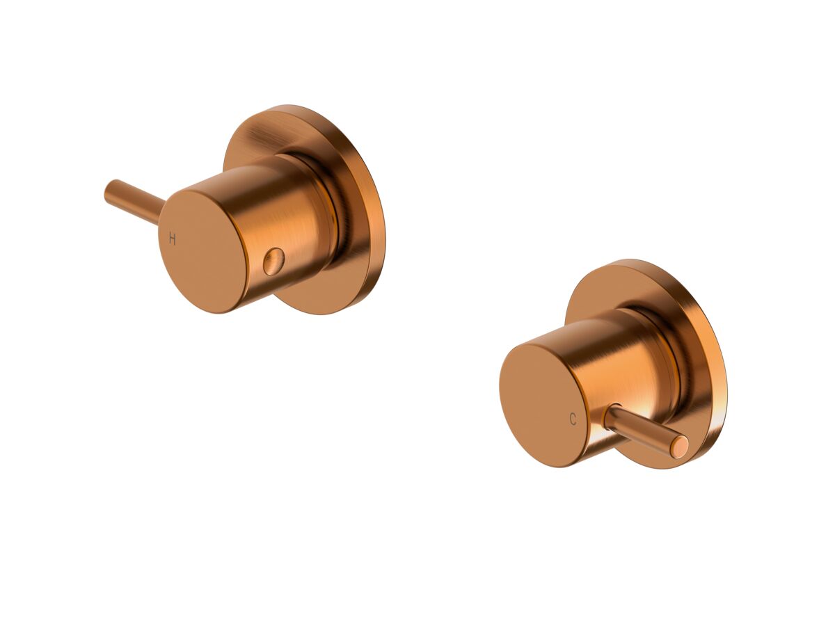 reece Mizu Drift Wall Top Assemblies Brushed Bronze Lead Free