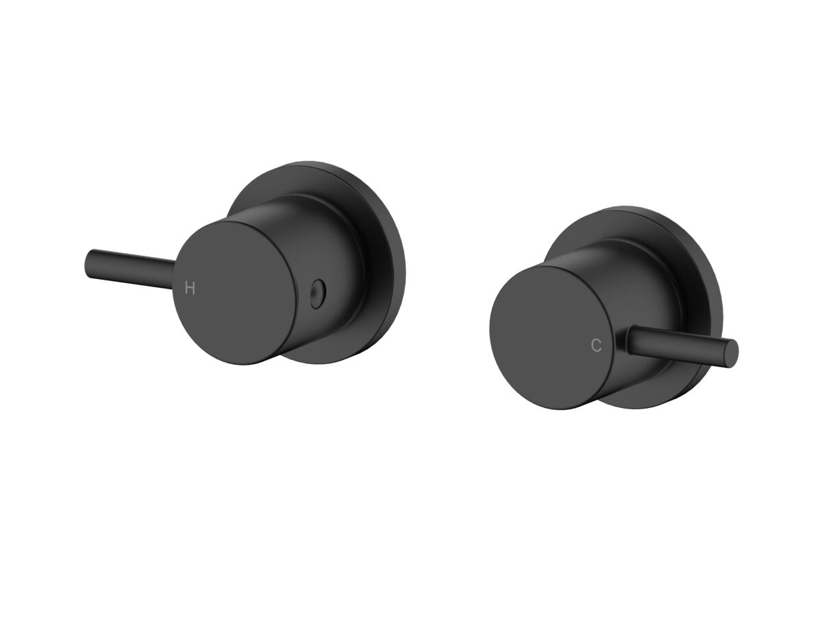 reece Mizu Drift Wall Top Assemblies Matte Black Lead Free