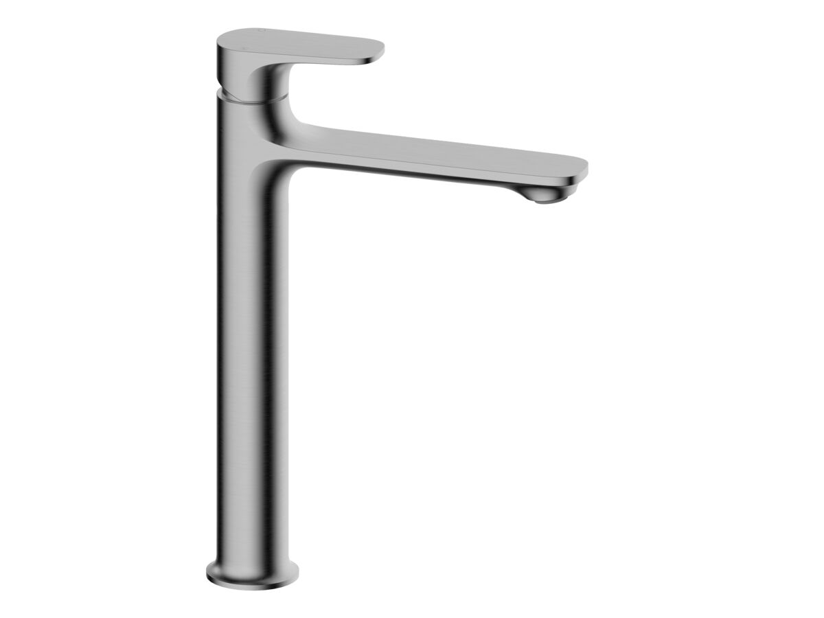 reece Mizu Silk Extended Basin Mixer Tap Brushed Gunmetal (6 Star) Lead Free