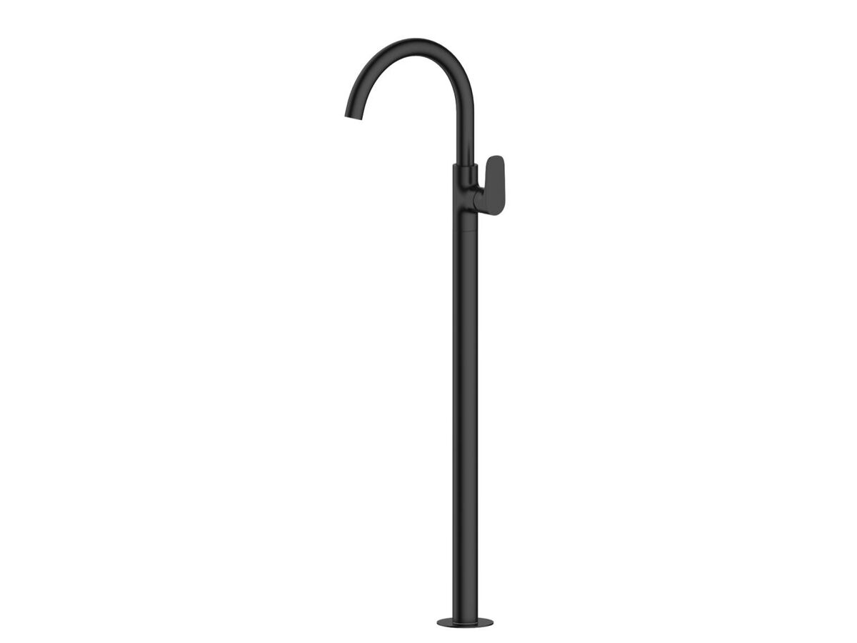reece Mizu Silk Floor Mounted Bath Mixer Trimset Only Matte Black