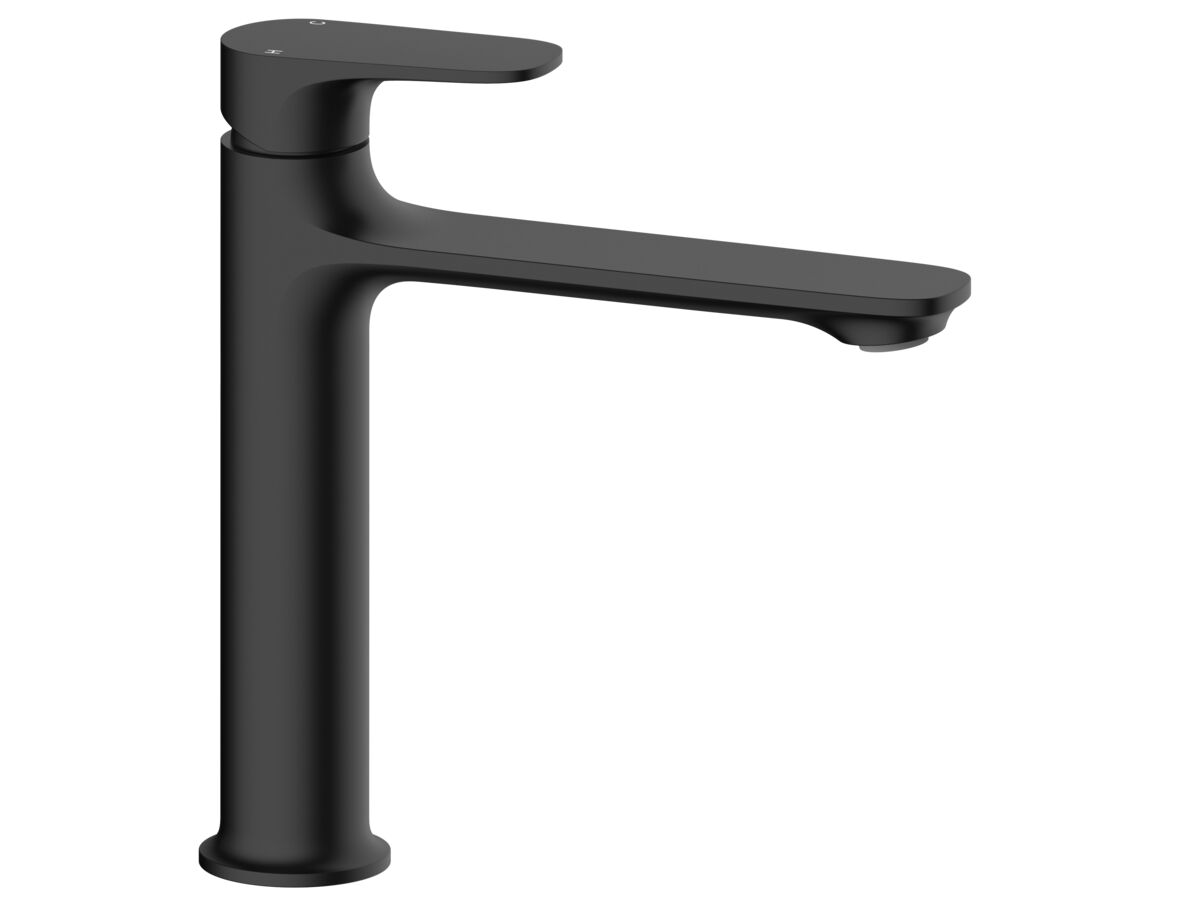 reece Mizu Silk Medium Height Basin Mixer Matte Black (5 Star)