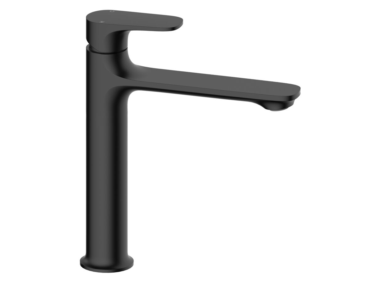 reece Mizu Silk Medium Height Basin Mixer Tap Matte Black (6 Star) Lead Free