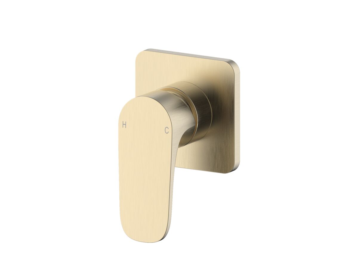 reece Mizu Silk Shower Mixer Tap Kit Brushed Brass Lead Free