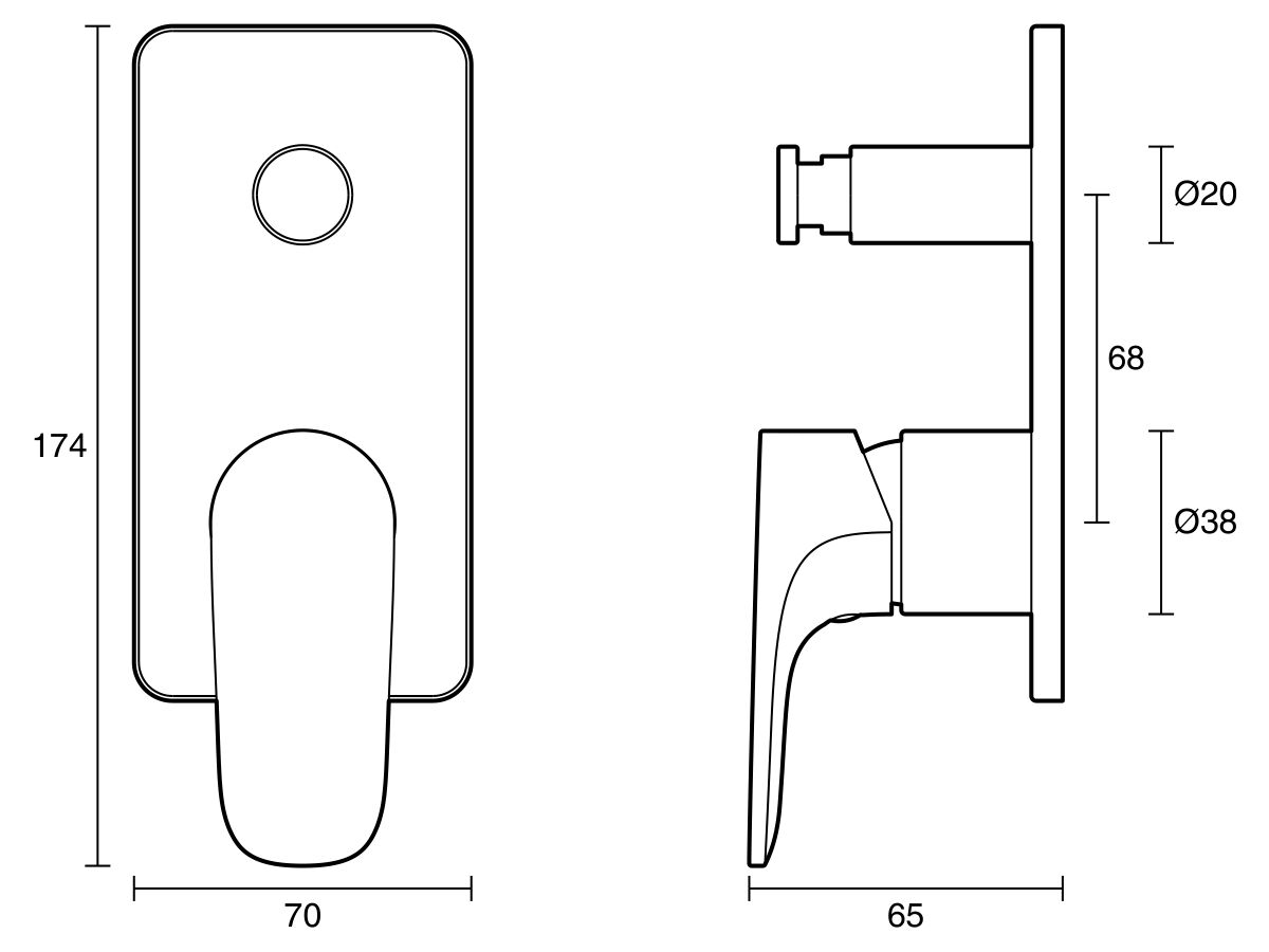 Reece Mizu Silk Shower Mixer Tap With Diverter Trimset Brushed Nickel (New)