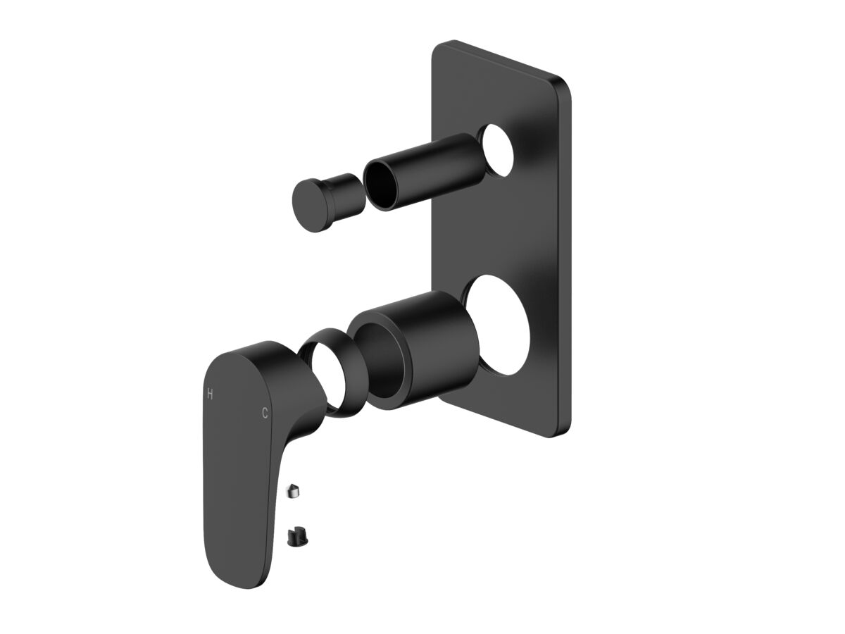 reece Mizu Silk Shower Mixer Tap with Diverter Trimset Matte Black (New)