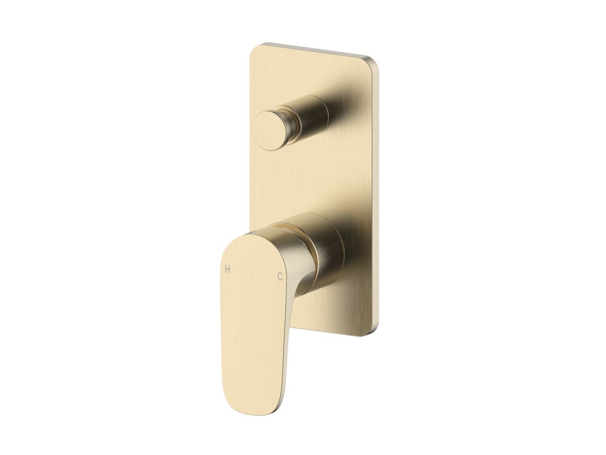 reece Mizu Silk Shower Mixer with Diverter Tap Kit Brushed Brass (New)