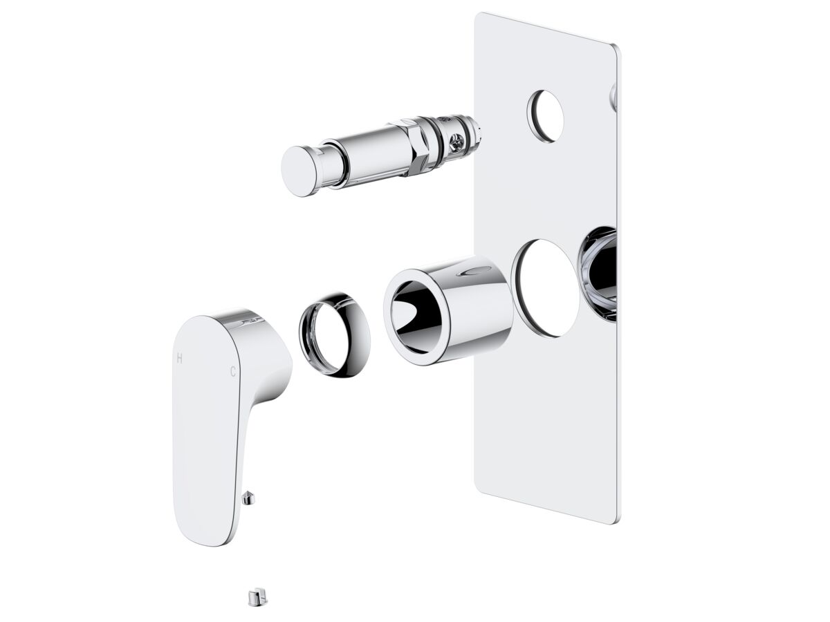 reece Mizu Silk Shower Mixer with Diverter Trimset Chrome