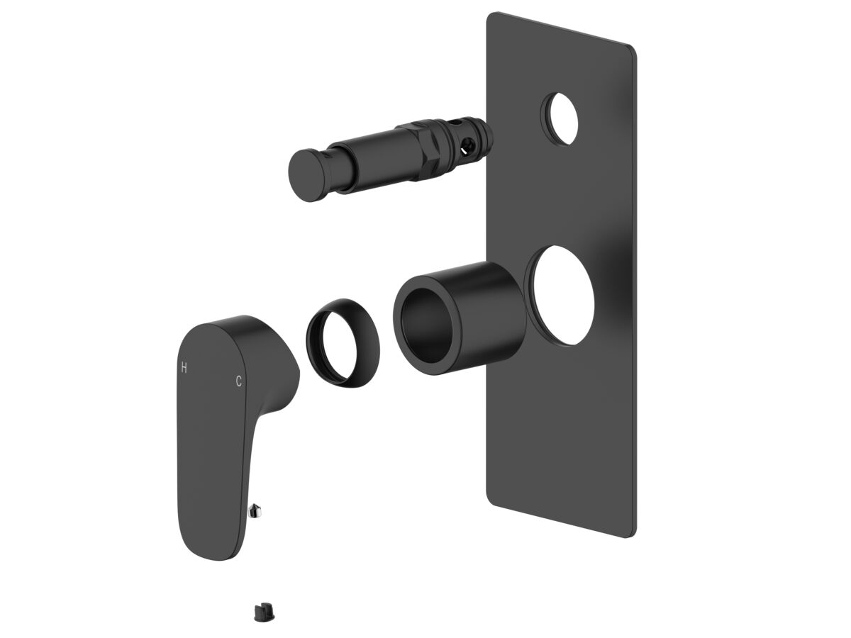 reece Mizu Silk Shower Mixer with Diverter Trimset Matte Black