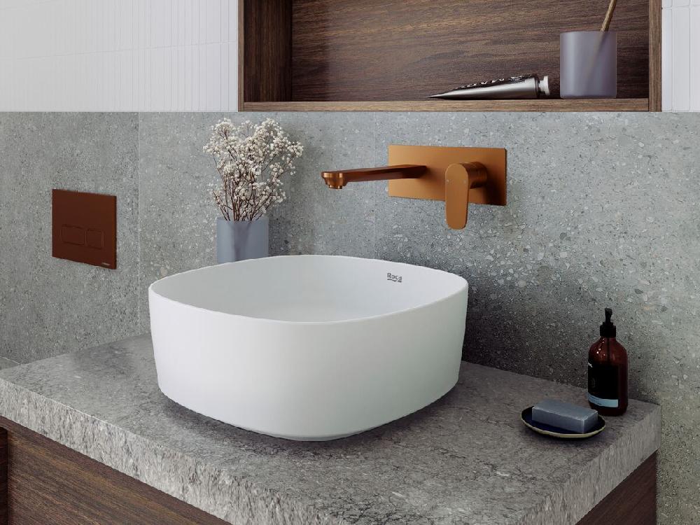 Reece Mizu Silk Wall Basin/Bath Mixer Tap Set Kit 188mm Brushed Bronze (6 Star) Lead Free