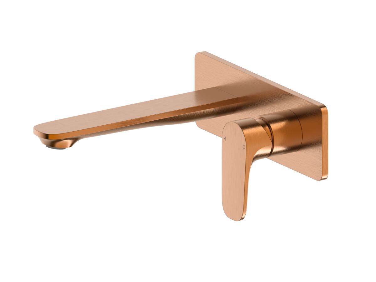 reece Mizu Silk Wall Basin/Bath Mixer Tap Set Kit 188mm Brushed Bronze (6 Star) Lead Free