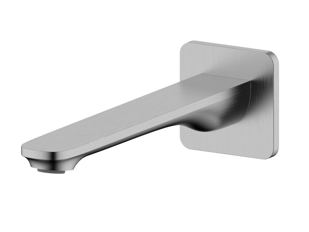 reece Mizu Silk Wall Basin/Bath Outlet 220mm Brushed Gunmetal (6 Star) Lead Free