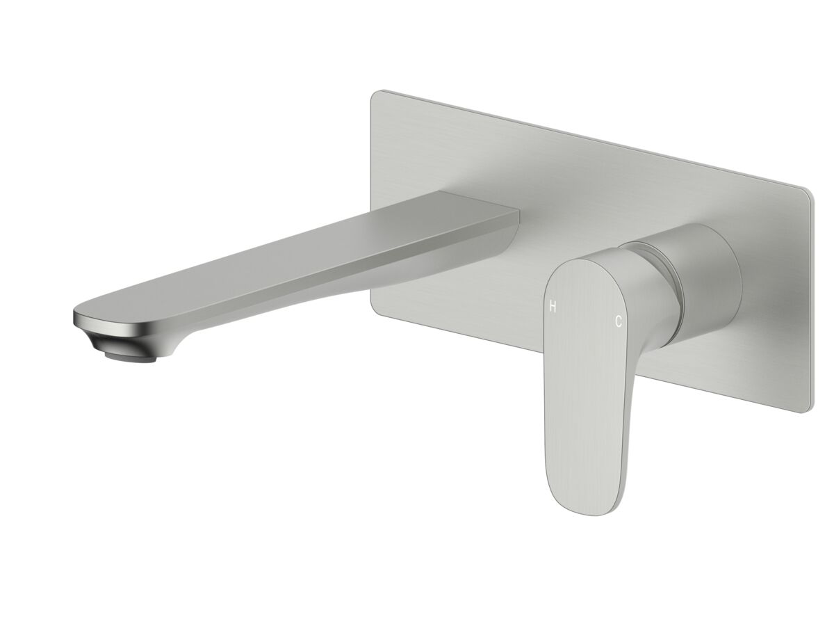 Reece Mizu Silk Wall Basin Mixer Trimset Brushed Nickel (5 Star)