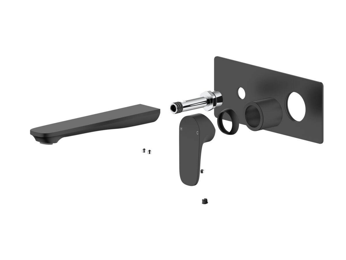 reece Mizu Silk Wall Basin Mixer Trimset Matte Black (5 Star)