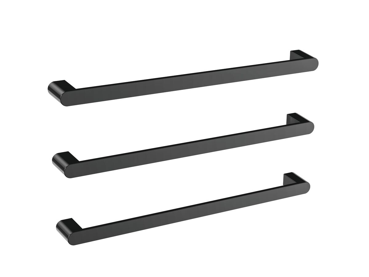 reece Mizu Soothe Heated Towel Rail 630mm (Triple Pack) Matte Black