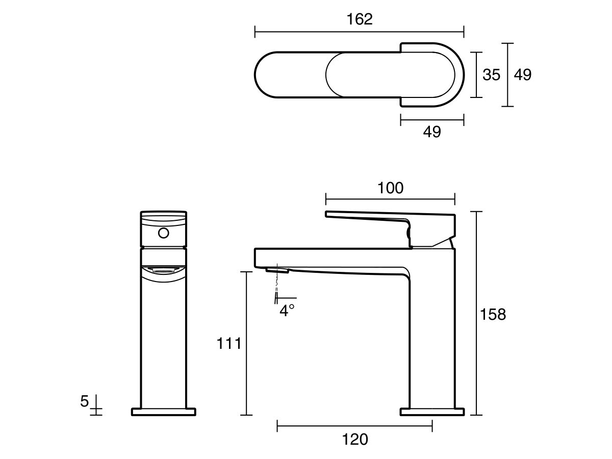Reece Mizu Soothe MK2 Basin Mixer Brushed Nickel (6 Star) Lead Free