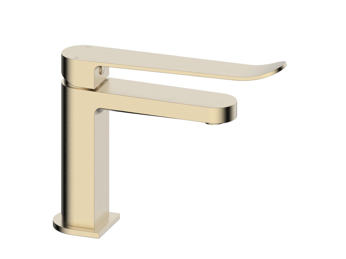 reece Mizu Soothe MK2 Basin Mixer with Extended Lever Tap Brushed Brass (6 Star) Lead Free