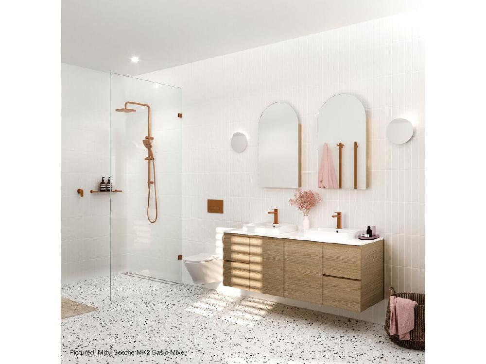 Reece Mizu Soothe MK2 Extended Basin Mixer Brushed Bronze (6 Star) Lead Free