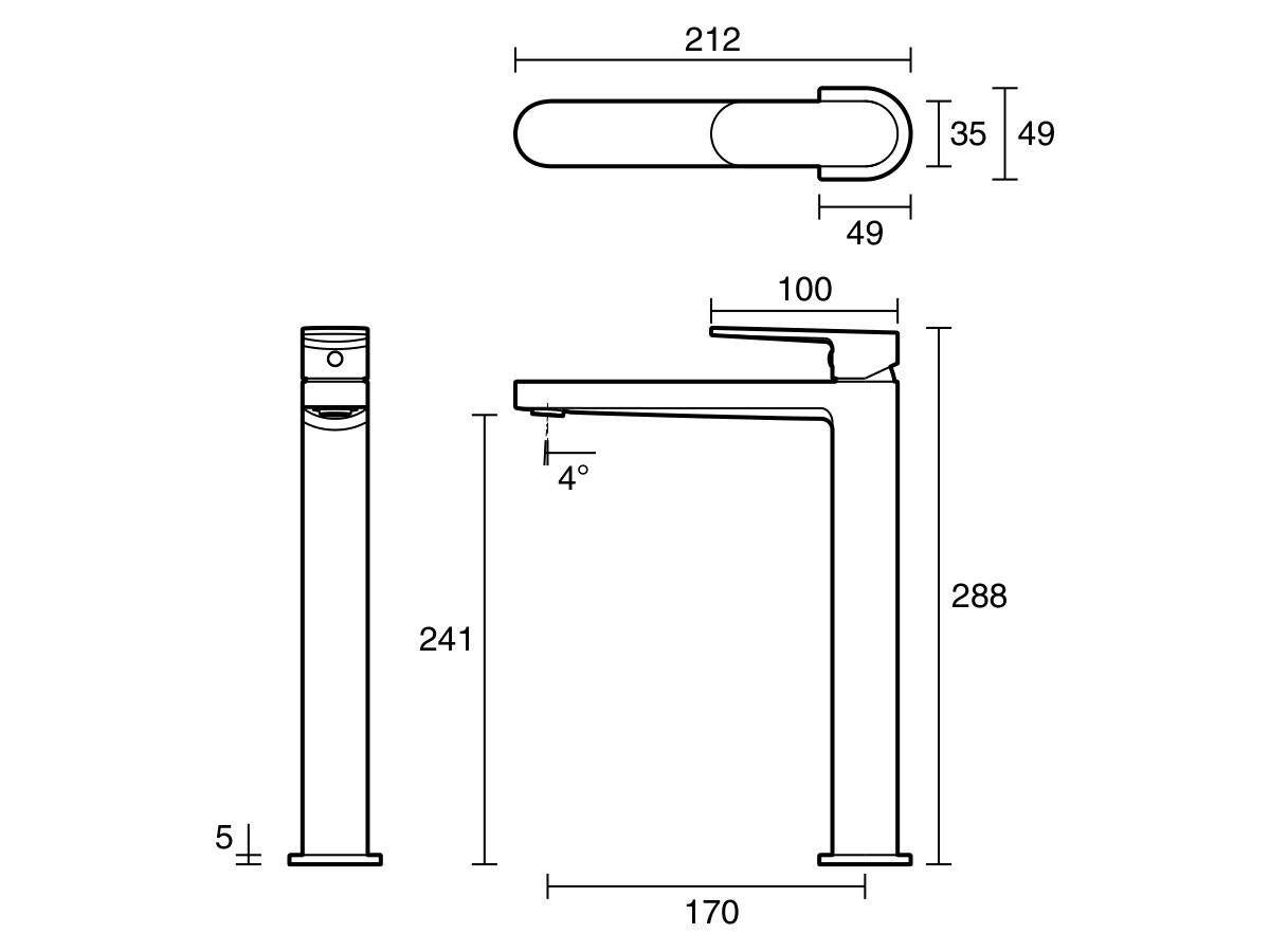 Reece Mizu Soothe MK2 Extended Basin Mixer Chrome (6 Star) Lead Free