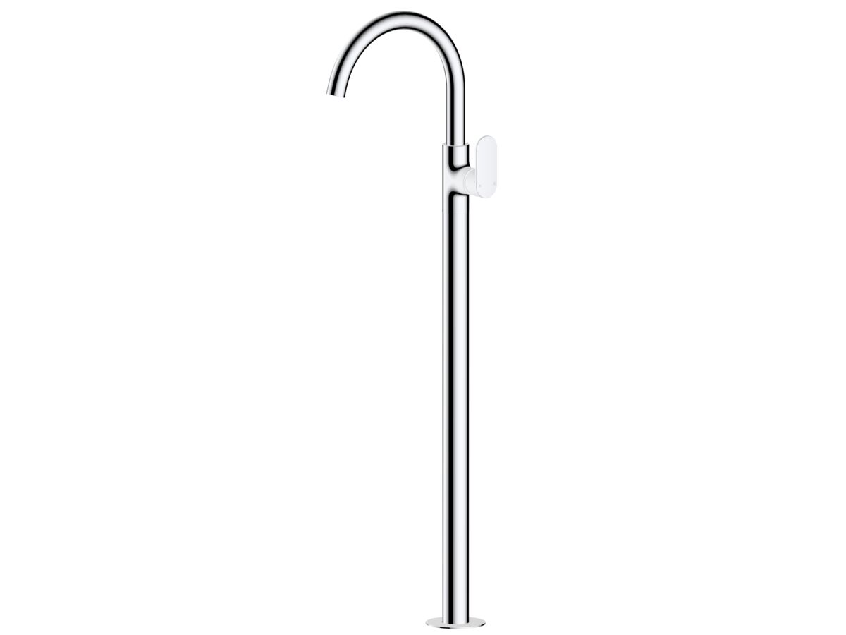 reece Mizu Soothe MK2 Floor Mounted Bath Mixer Kit Chrome