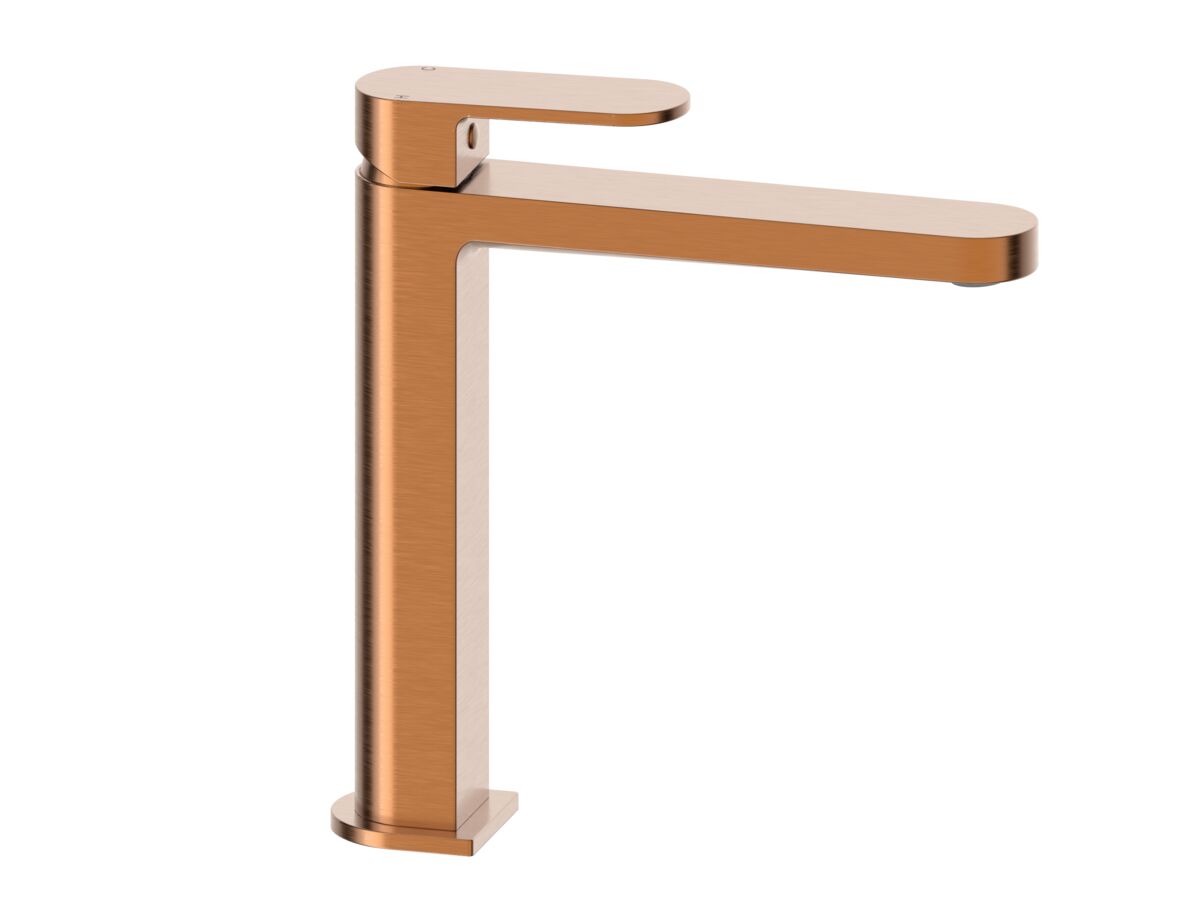 reece Mizu Soothe MK2 Medium Height Basin Mixer Brushed Bronze (6 Star) Lead Free