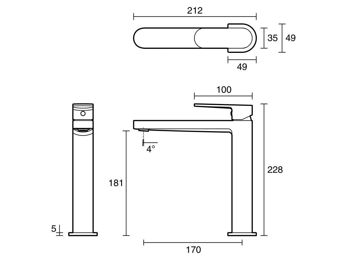 Reece Mizu Soothe MK2 Medium Height Basin Mixer Chrome (6 Star) Lead Free