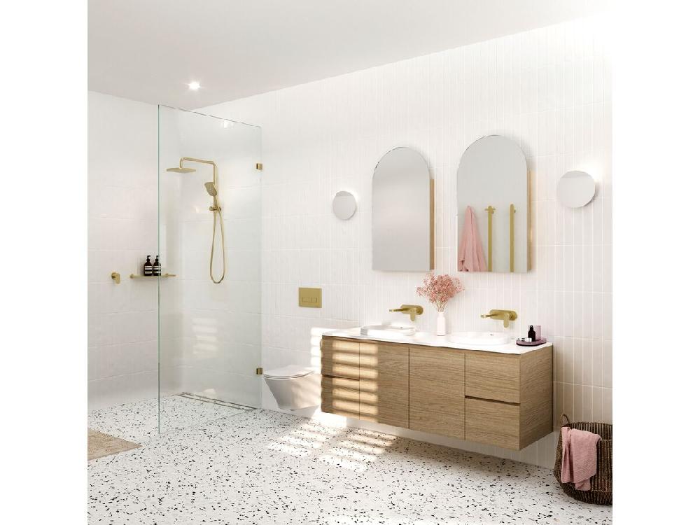 Reece Mizu Soothe MK2 Shower Mixer Trimset Brushed Brass Lead Free