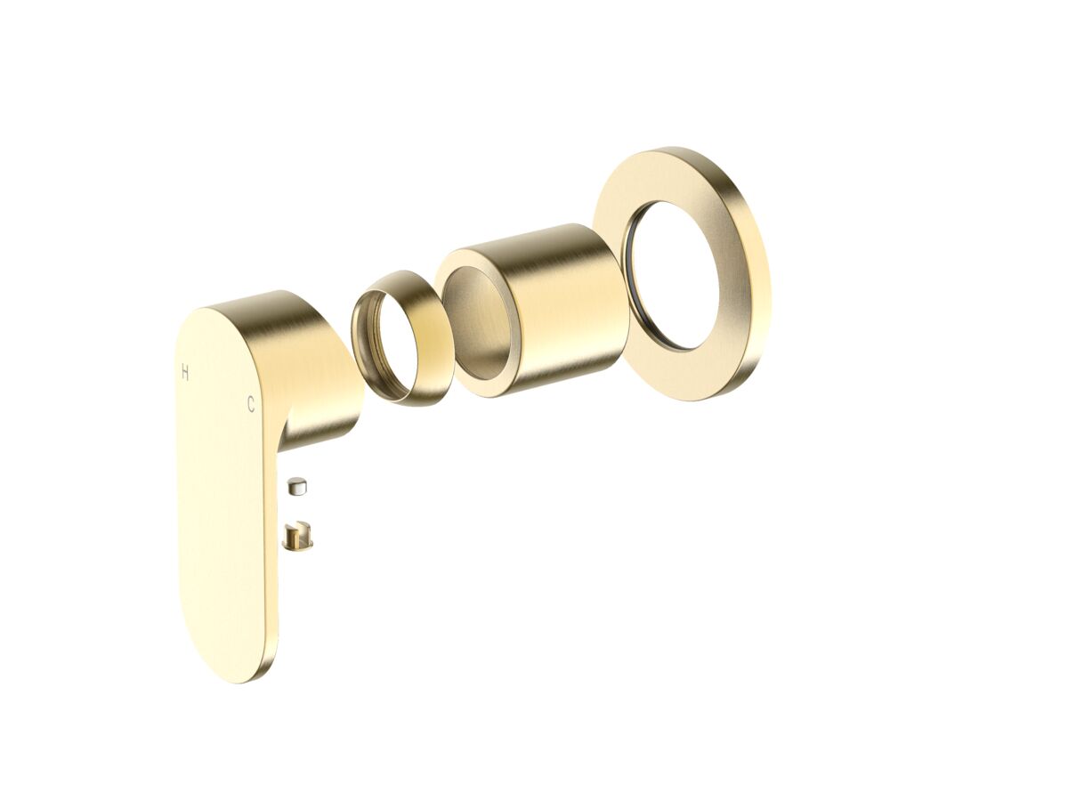 reece Mizu Soothe MK2 Shower Mixer Trimset Brushed Brass Lead Free