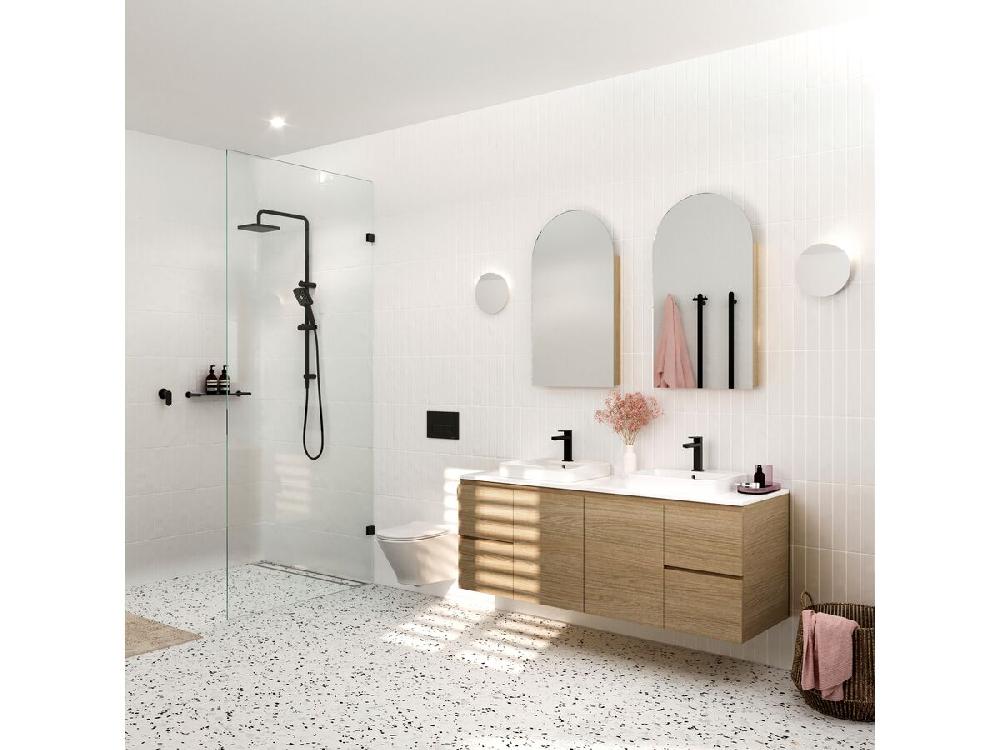 Reece Mizu Soothe MK2 Shower Mixer Trimset Matte Black Lead Free