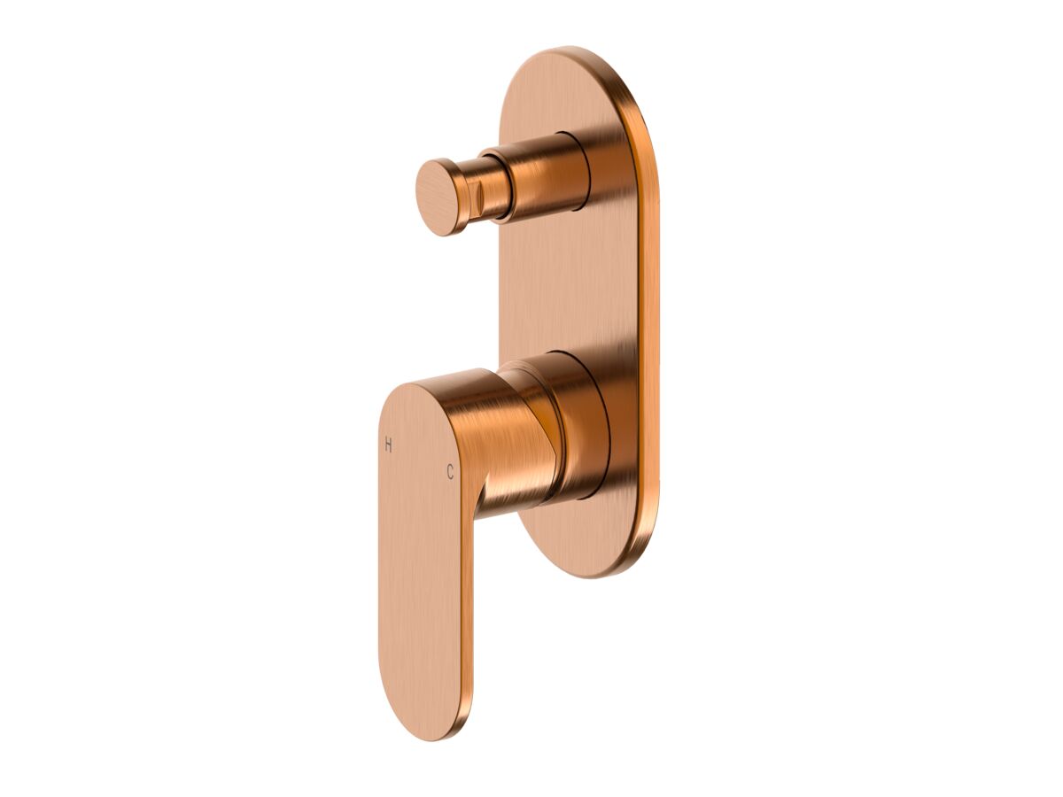 reece Mizu Soothe MK2 Shower Mixer with Diverter Kit Brushed Bronze