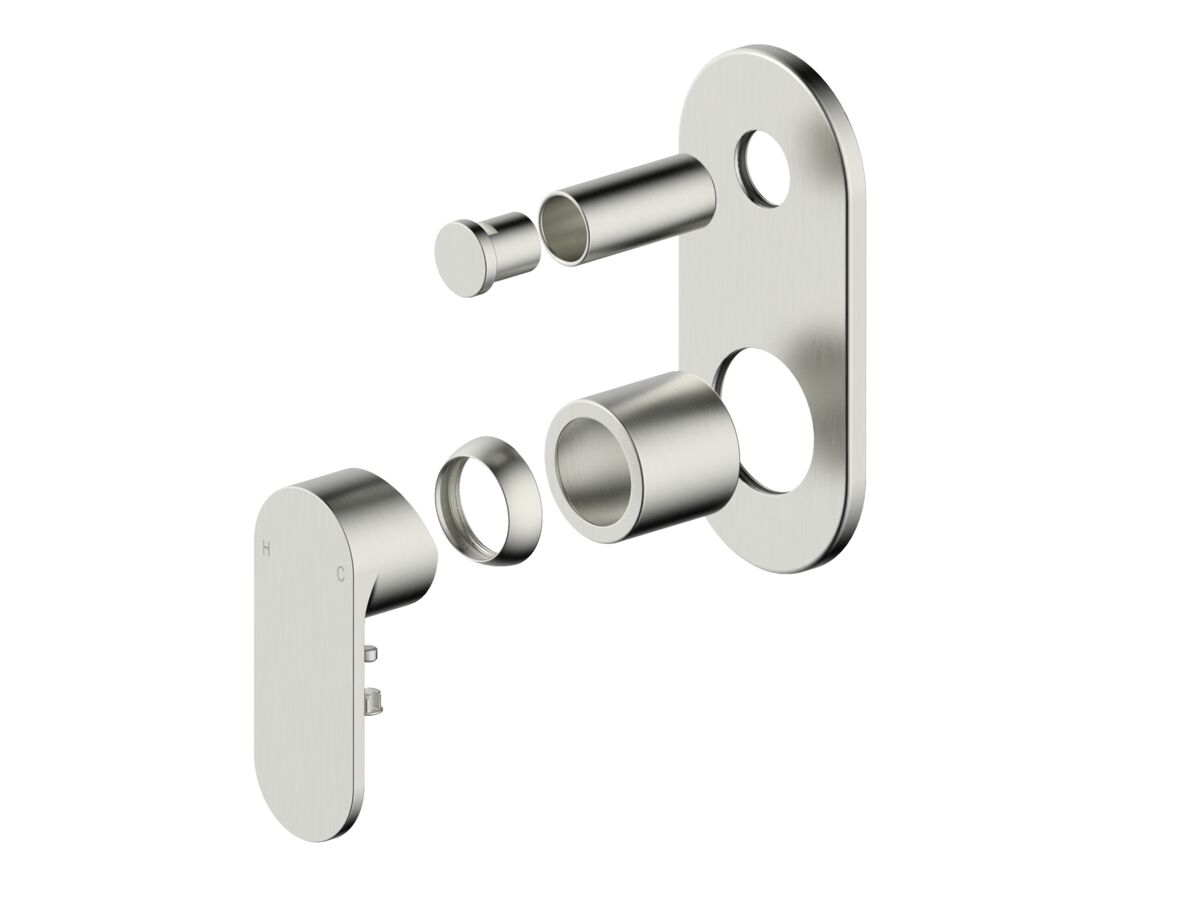 reece Mizu Soothe MK2 Shower Mixer with Diverter Trimset Brushed Nickel