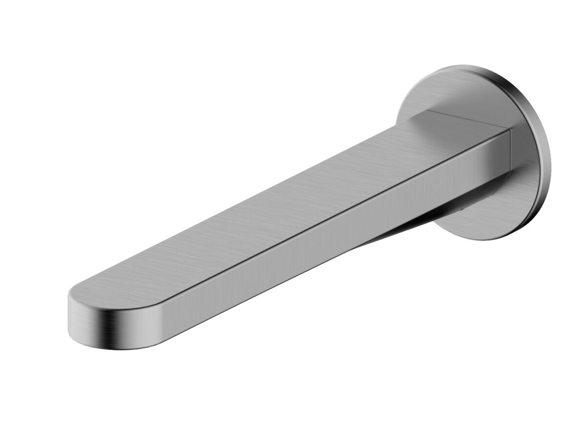 reece Mizu Soothe MK2 Wall Basin/Bath Outlet 250mm Brushed Gunmetal (6 Star) Lead Free