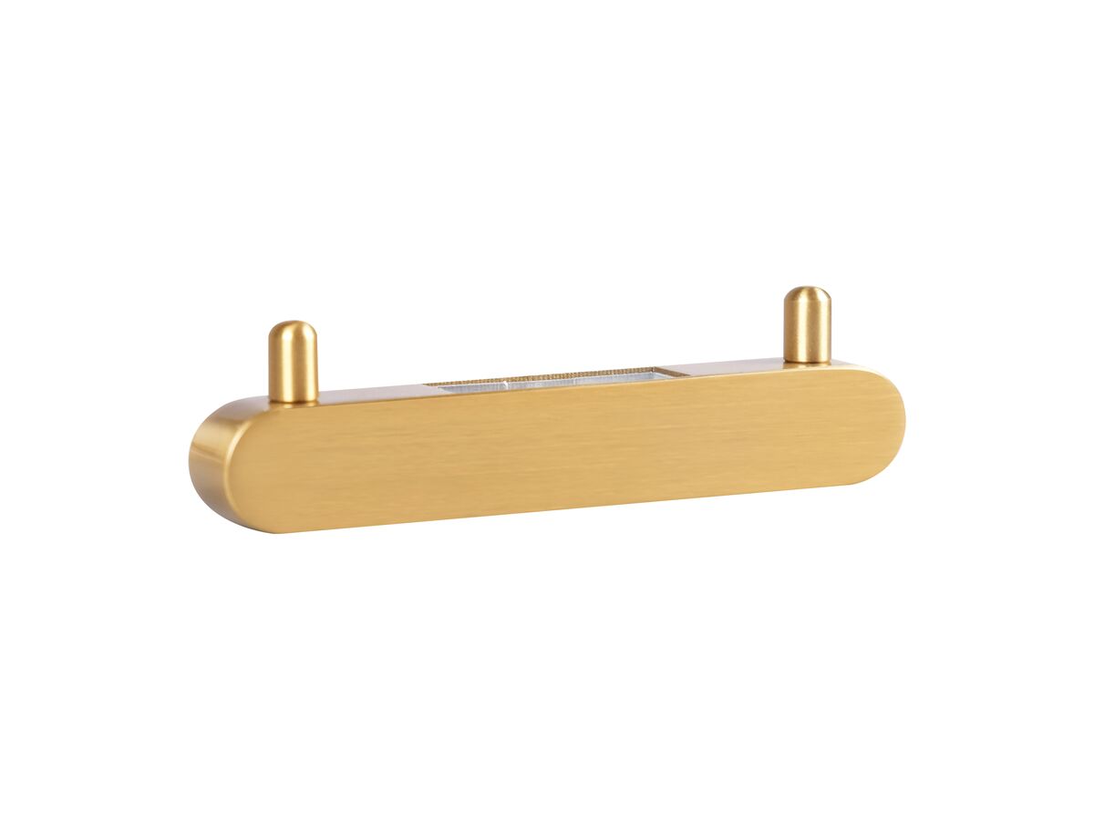 reece Mizu Soothe Vertical Double Robe Hook Brushed Gold