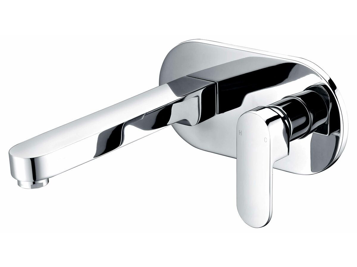 reece Mizu Soothe Wall Basin Mixer Tap Set 200mm Chrome (4 Star)