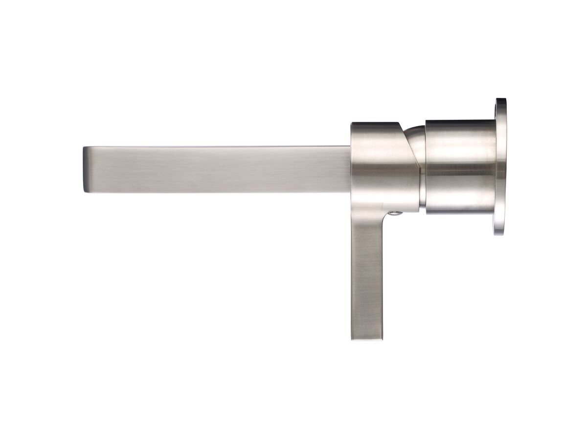 Reece Mizu Stream Wall Basin Mixer Set With 2 Cover Plate Design Brushed Nickel (4 Star)