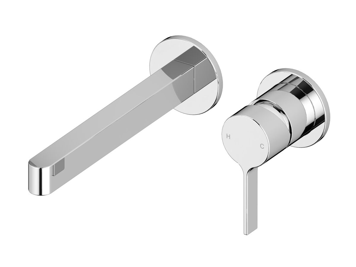 reece Mizu Stream Wall Basin Mixer Set with 2 Cover Plate Design Chrome (4 Star)