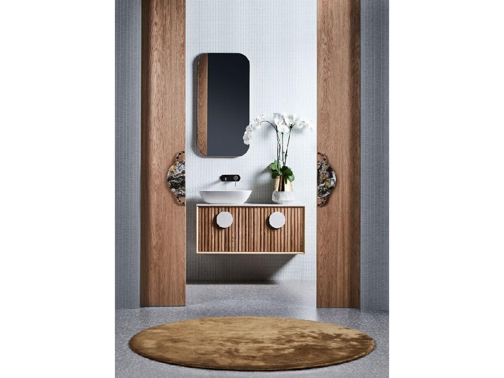 Reece Mizu Stream Wall Basin Mixer Tap Set Brushed Nickel (4 Star)