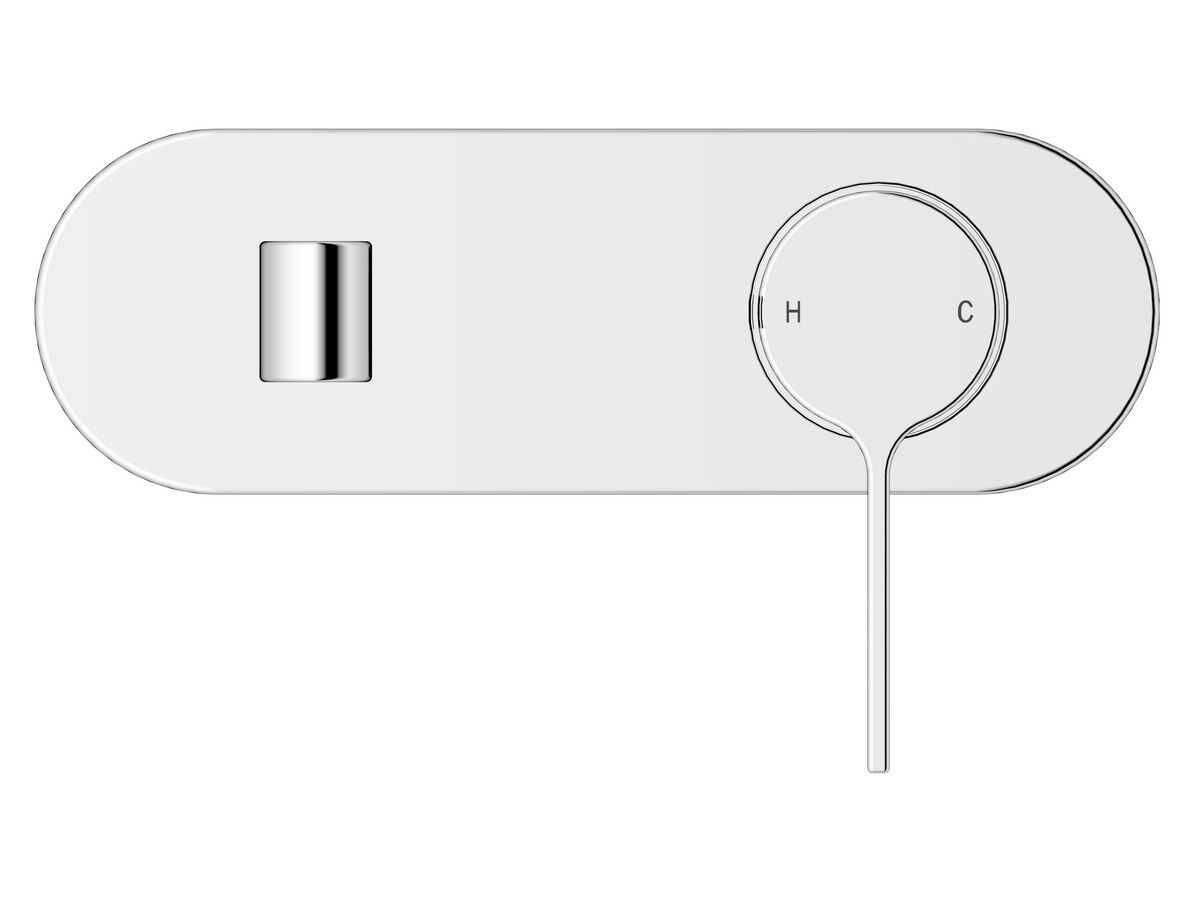 Reece Mizu Stream Wall Basin Mixer Tap Set Chrome (4 Star)