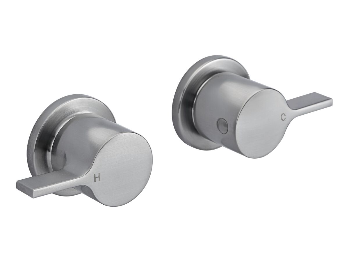 reece Mizu Stream Wall Top Assemblies Brushed Nickel