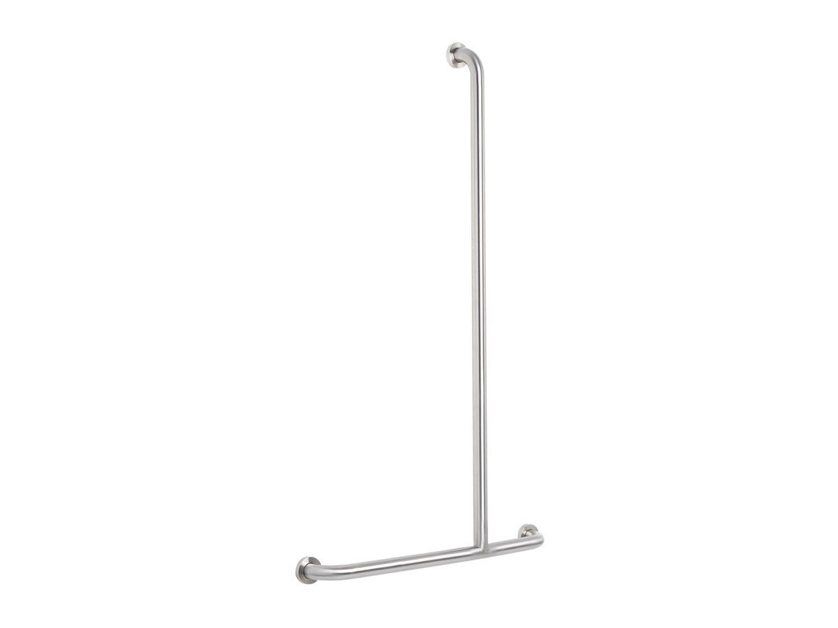 reece Mobi 1100 x 600mm Right Hand Invert "T" Grab Rail Polished Stainless Steel