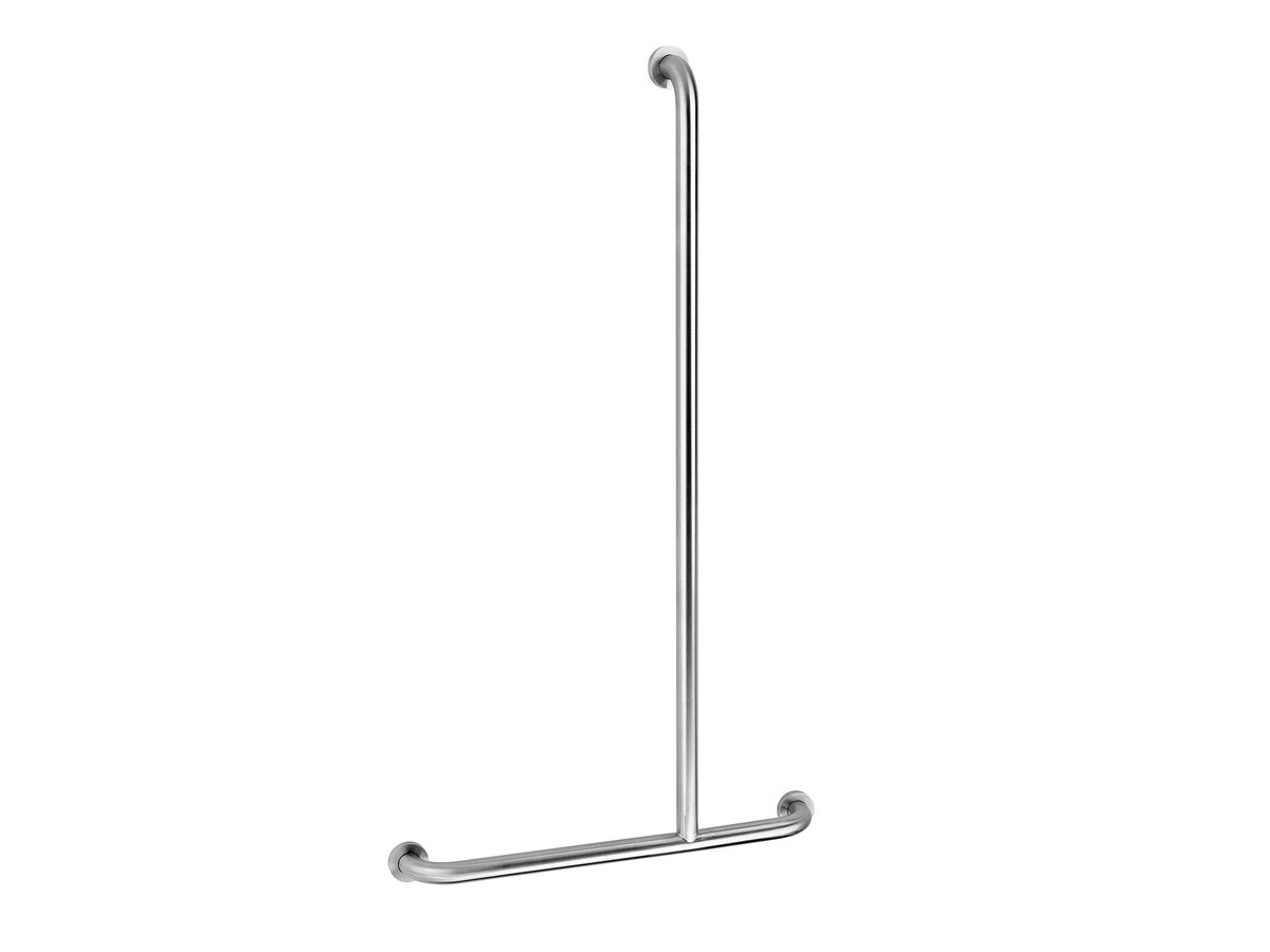 reece Mobi 1100 x 600mm Right Hand Invert "T" Grab Rail Satin Stainless Steel