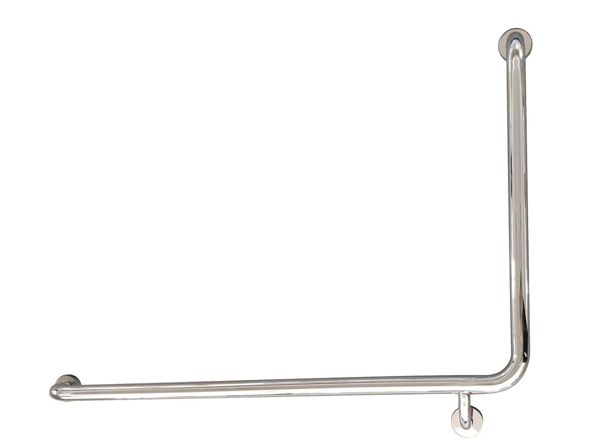reece Mobi 940 x 600mm x 90 Degree Left Hand Grab Rail Polished Stainless Steel