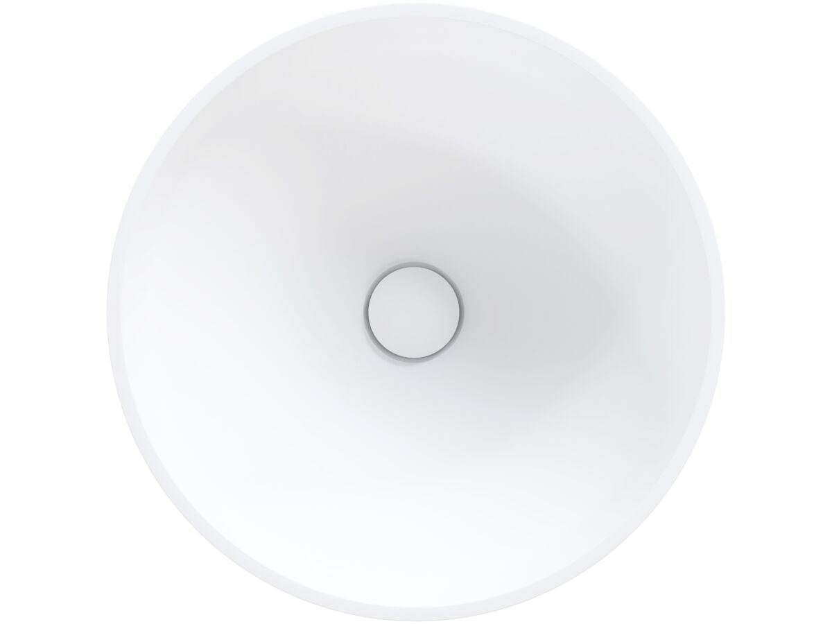 Reece Omvivo Venice 380mm Semi Inset Basin Solid Surface White