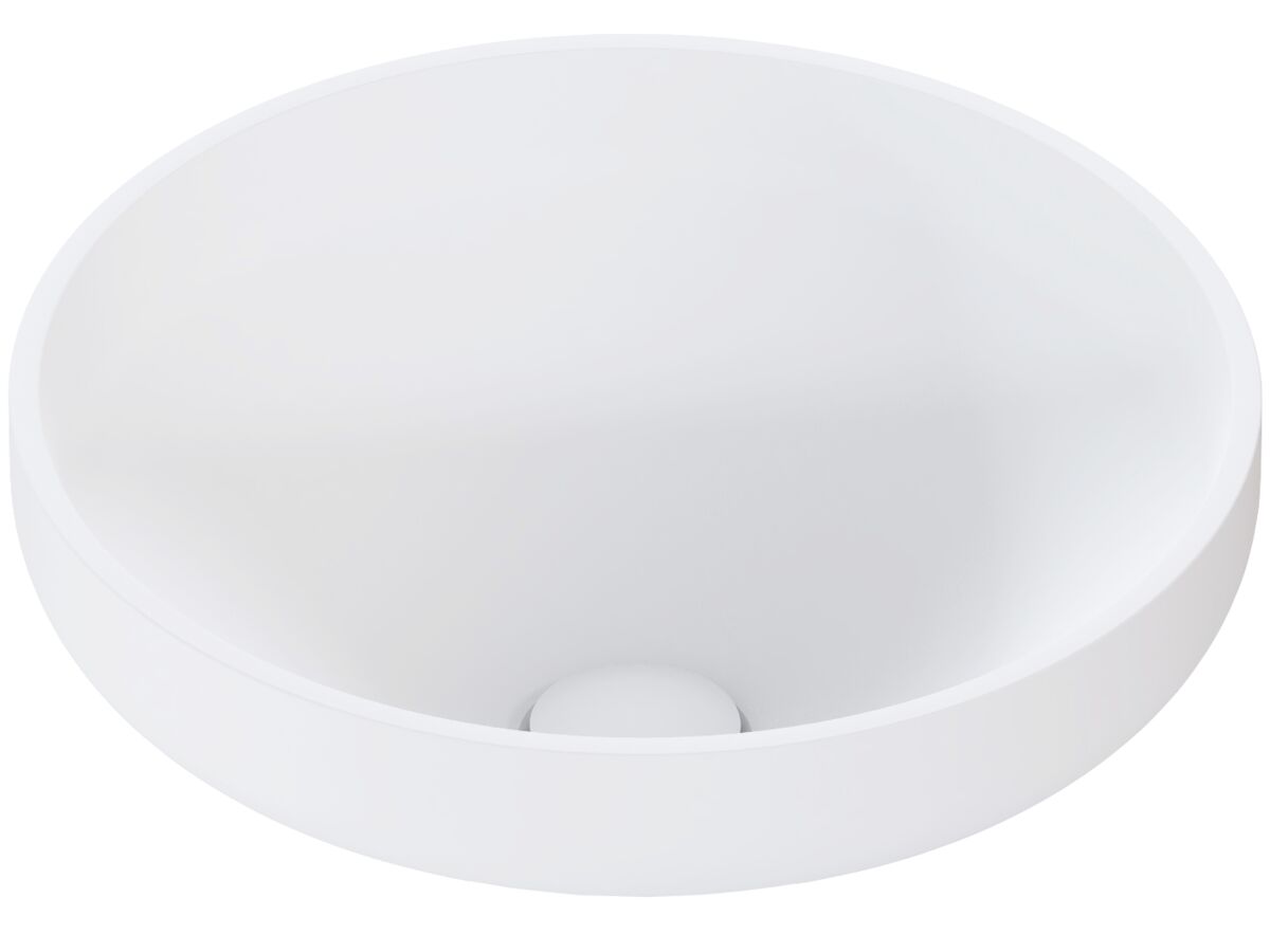 reece Omvivo Venice 380mm Semi Inset Basin Solid Surface White
