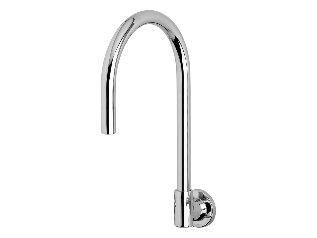 reece Phoenix Gen X Wall Bath Outlet Gooseneck 240mm Swivel Chrome