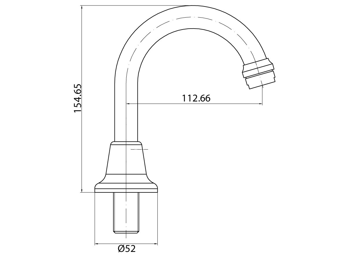Reece Posh Bristol Basin Swivel Outlet Chrome (4 Star) Lead Free