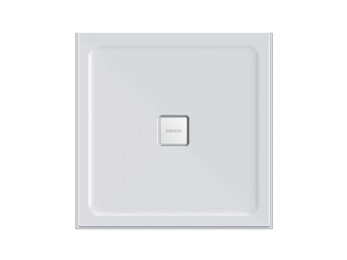 reece Posh Bristol Luna Shower Base 900mm x 900mm Centre Outlet 3 Tiling Bead