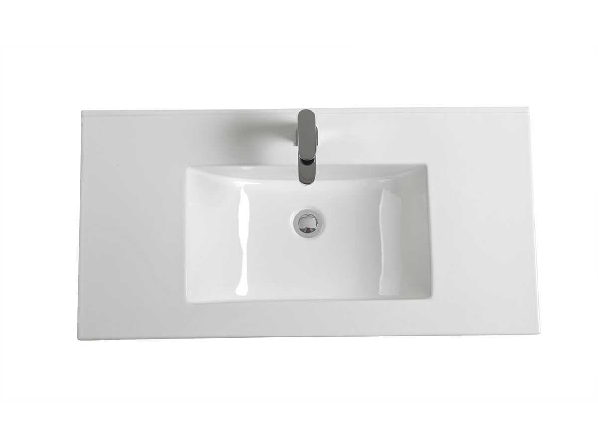 Reece Posh Bristol MK2 900mm Wall Hung Vanity Unit Centre Bowl 2 Door And 2 Right Hand Drawers 1 Taphole White