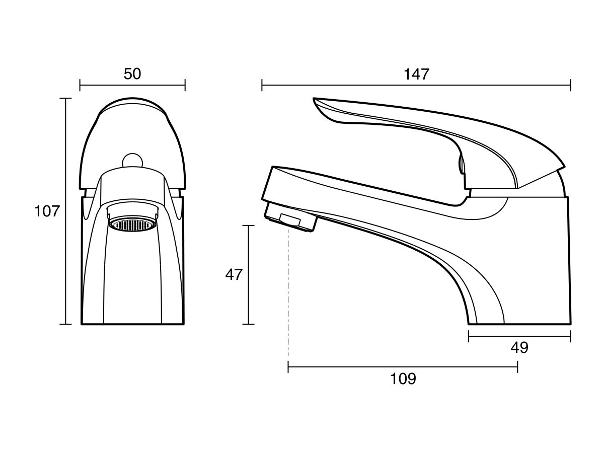 Reece Posh Bristol MK2 Basin Mixer Chrome (4 Star) Lead Free