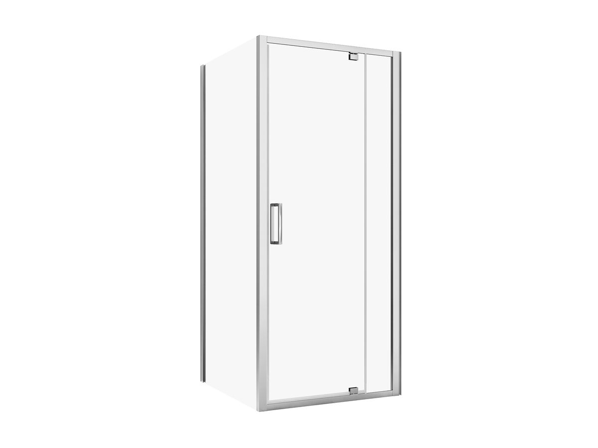 reece Posh Bristol Shower System with Rear Outlet 900mm x 900mm White & Chrome